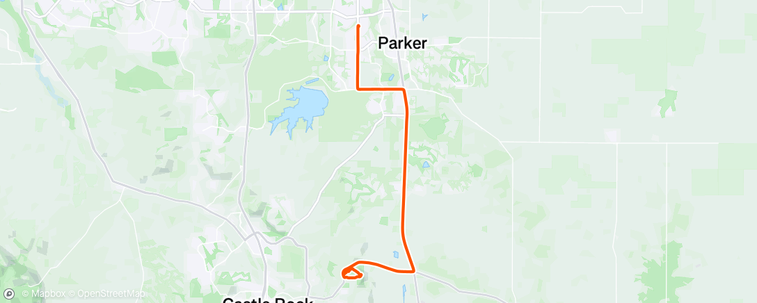 Map of the activity, Oops! Forgot to turn off strava.