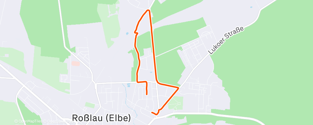 Map of the activity, Morning Workout