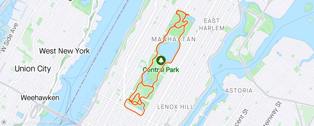 Map of the activity, Zwift - Recovery Spin in New York