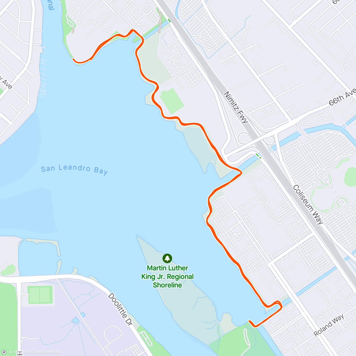 Mapa da atividade, Saturday Long Run with LMJS
