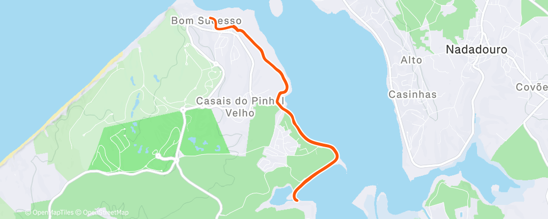 Mapa de la actividad (Afternoon Run)