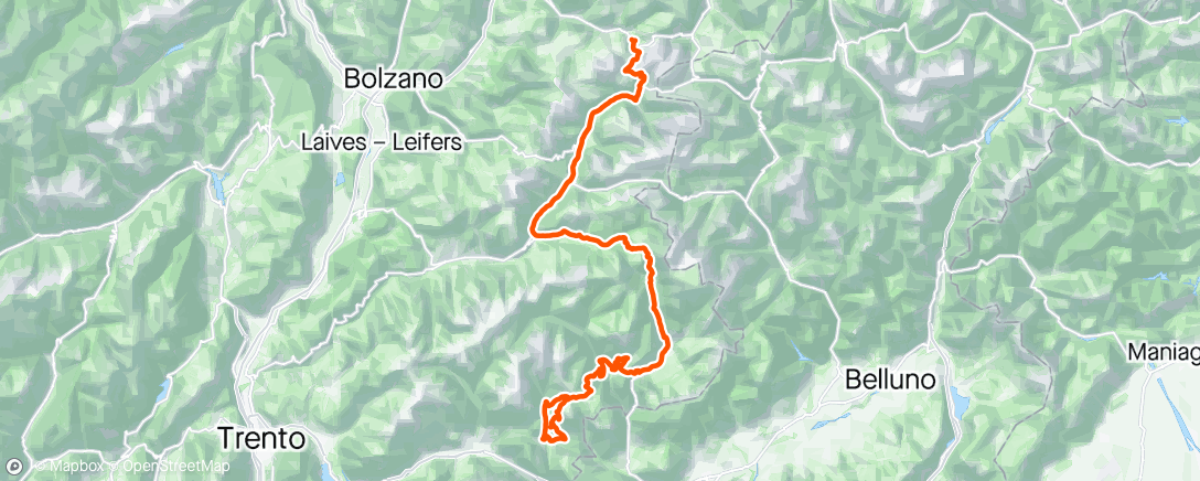 Map of the activity, Giro - Stage 17