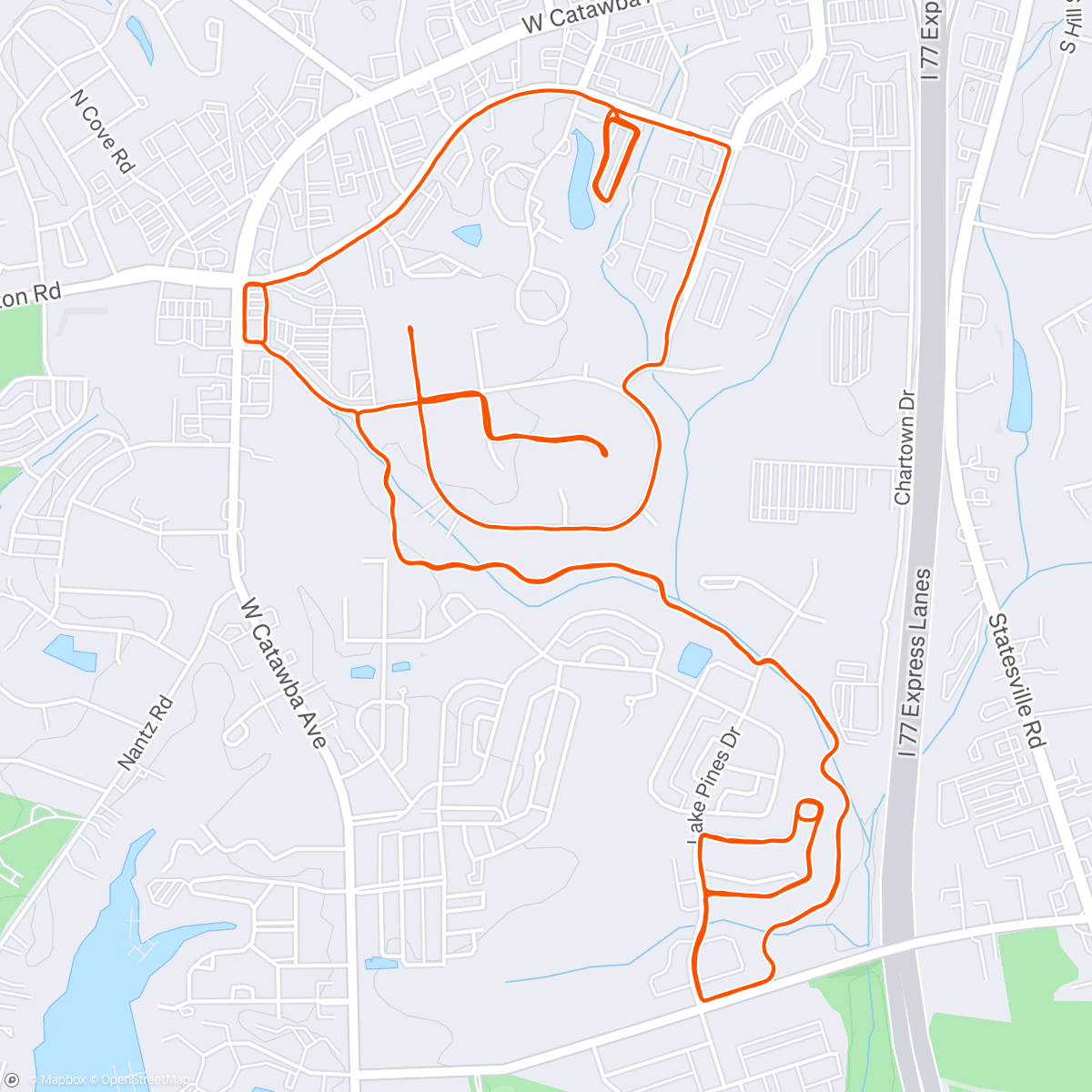 Map of the activity, Morning Run