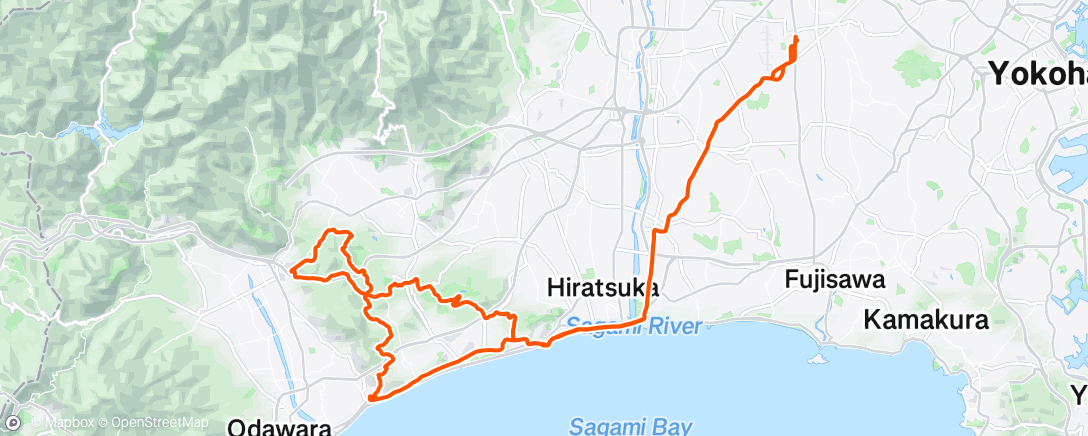 Map of the activity, 朝のライド
