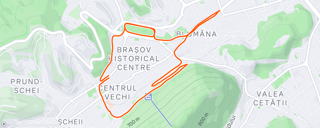 Map of the activity, Morning Run