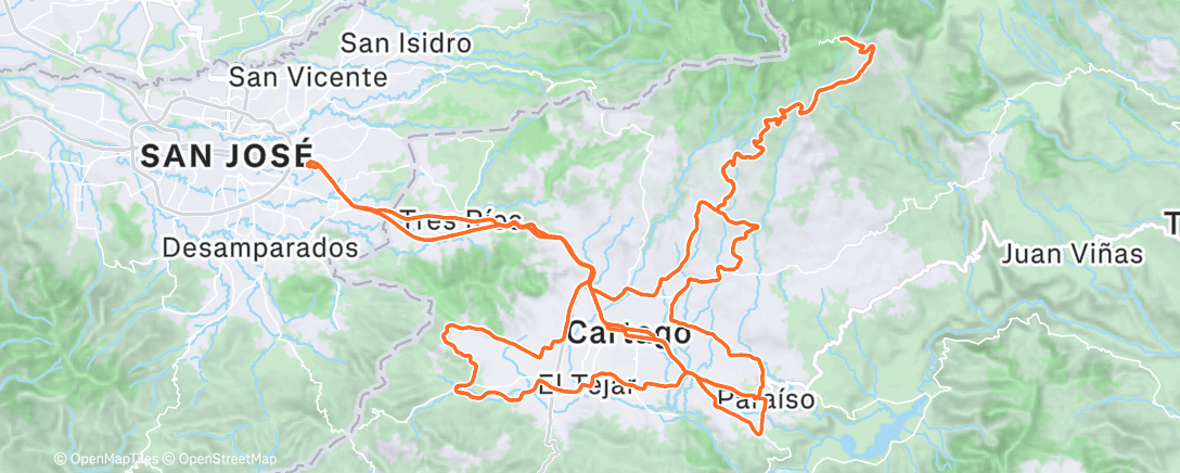 Map of the activity, Morning Ride