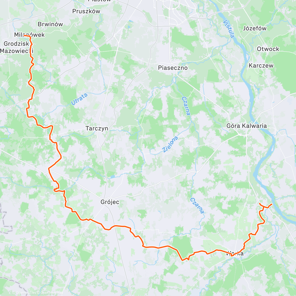 Map of the activity, Nad Pilicą #1