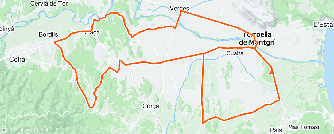 Map of the activity, Morning Ride