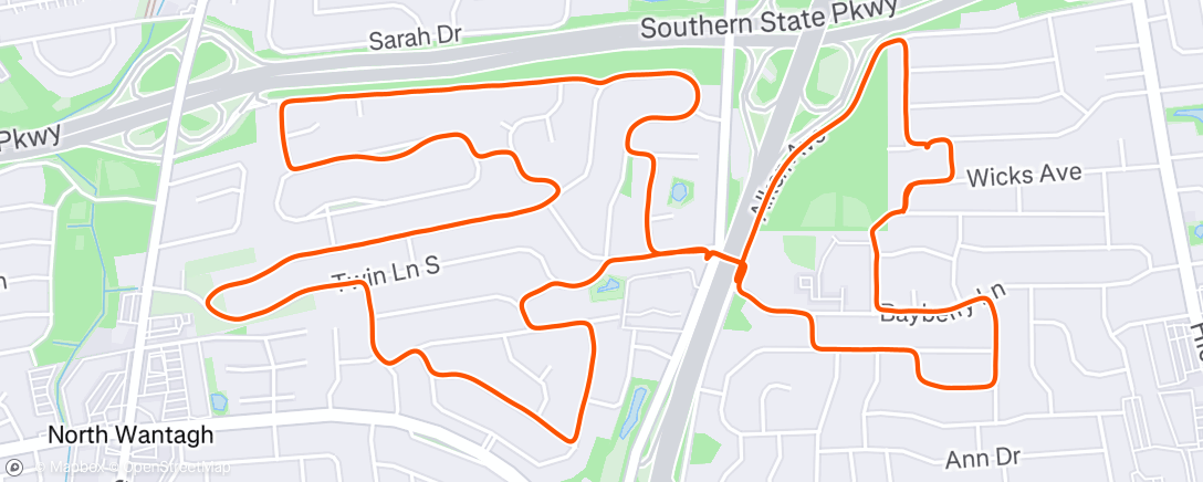 Map of the activity, Christmas miles with the family runners 🎅🏿