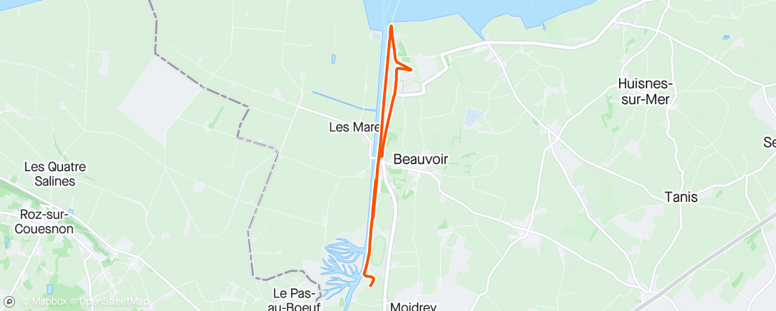 Map of the activity, Randonnée en soirée