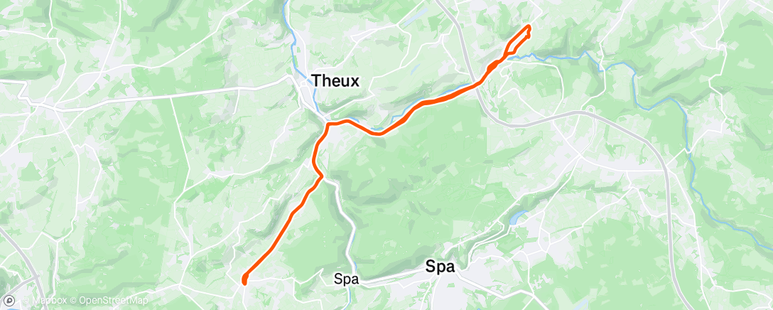 Map of the activity, Polleur-école La Reid-Polleur