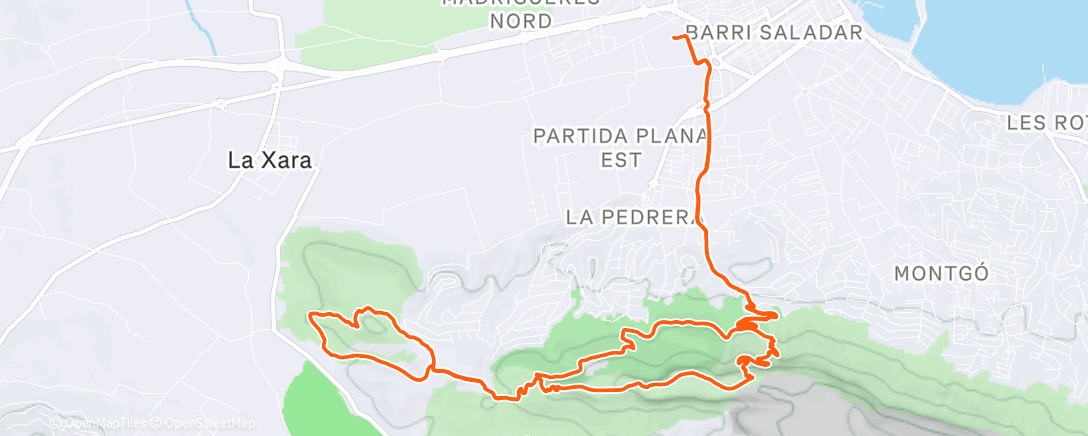 Map of the activity, 120’ trail Z2🏃🏽‍♂️⛰️