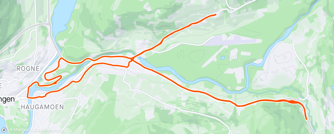 Map of the activity, 5x30/30 Hylle + 2x9 Mønshaugen
