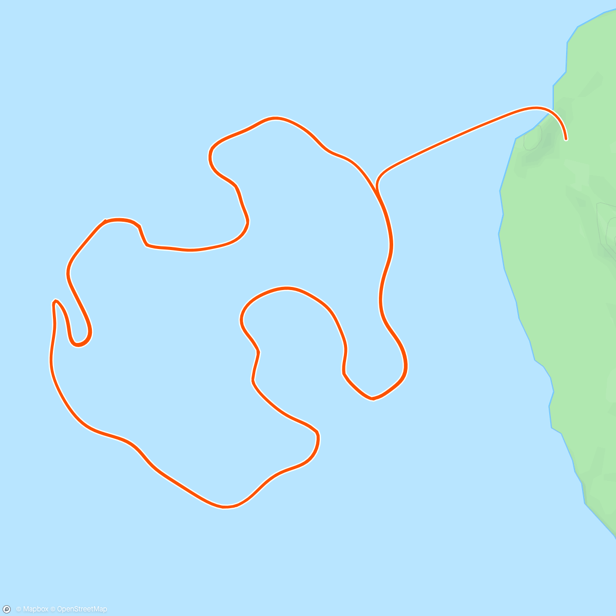 Map of the activity, Prøvde en økt, men DNF 😔🙃
