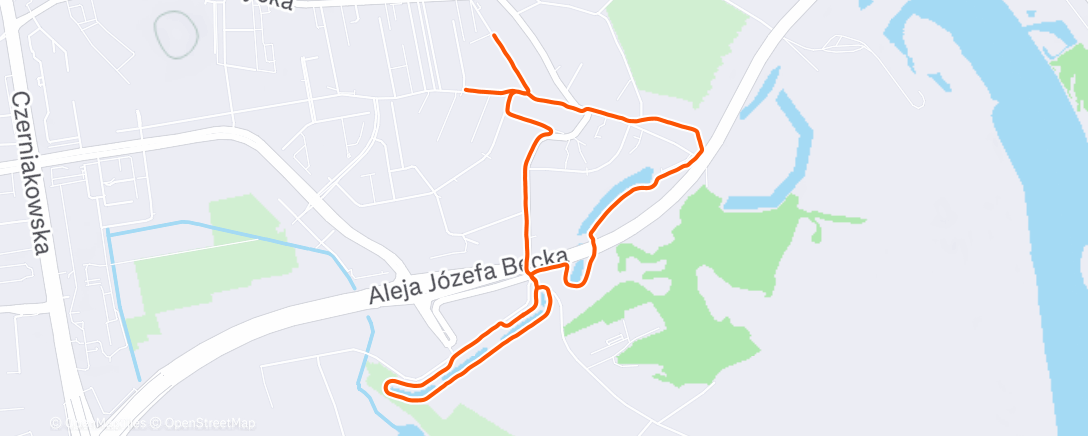 Map of the activity, Lunch Run