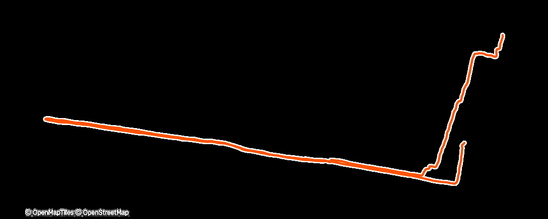 Map of the activity, Sweaty start w DC 🌼