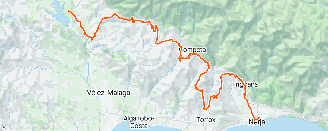 Mapa da atividade, Andalucia Day 4