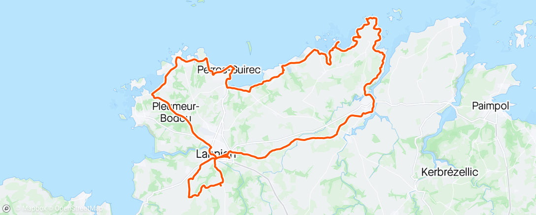 Map of the activity, Guide touristique pour Yann à Plougrescant ☀️