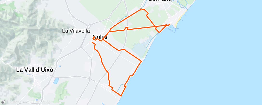 Карта физической активности (Bicicleta de montaña matutina)