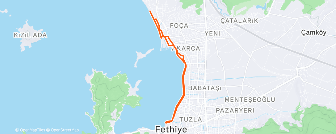 Map of the activity, Утренний забег