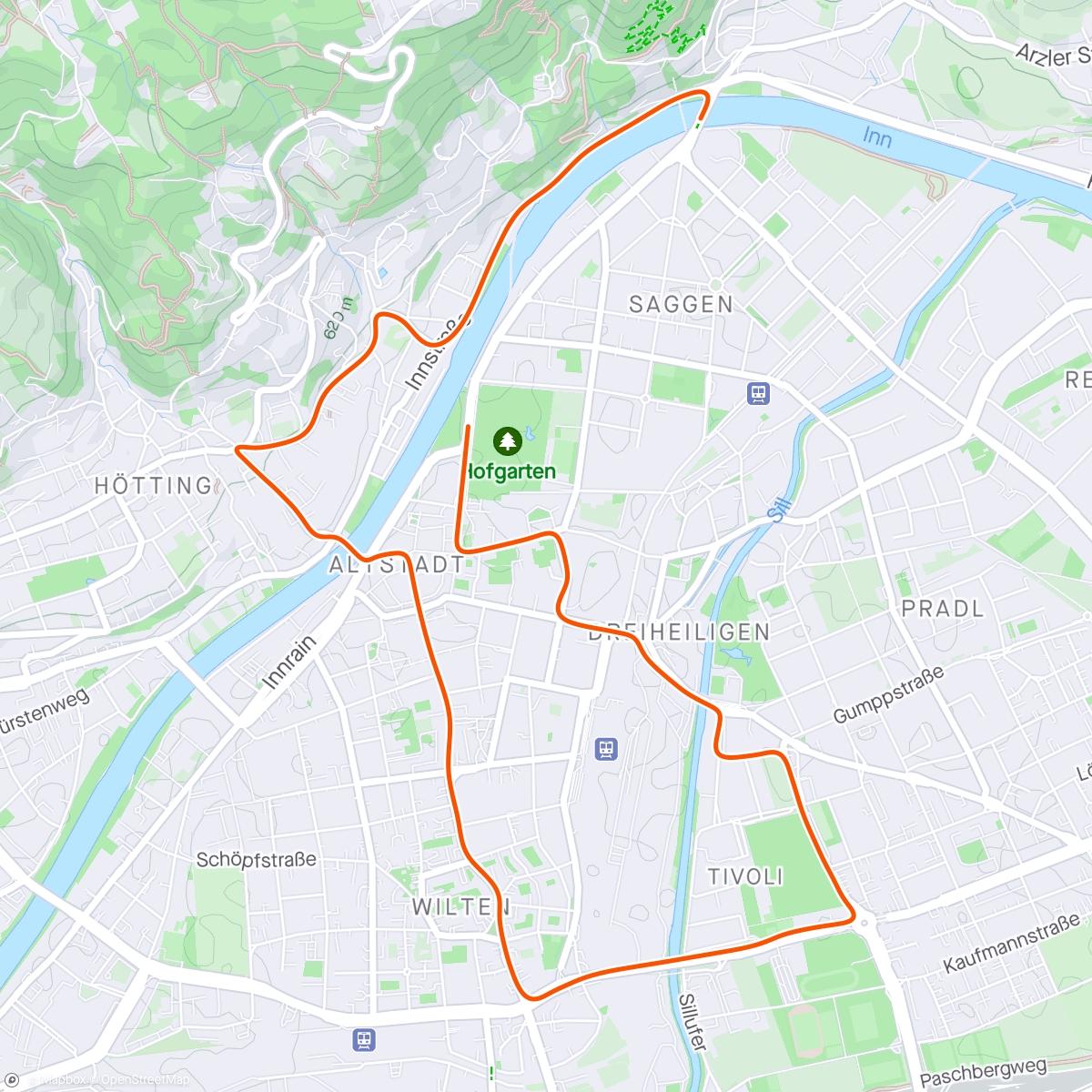 Map of the activity, Zwift - Free Ride in Innsbruck