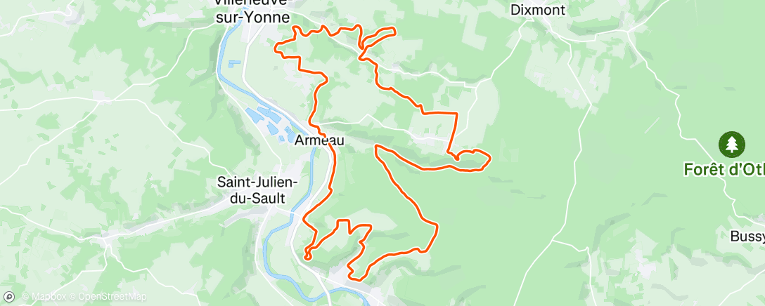 Map of the activity, Rando Les Intrépides - Armeau