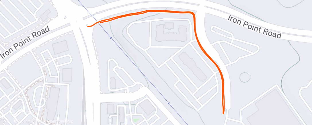 Map of the activity, Lunch Run