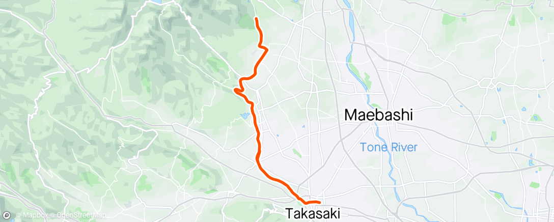 Map of the activity, 長男坊と地球屋 Ride