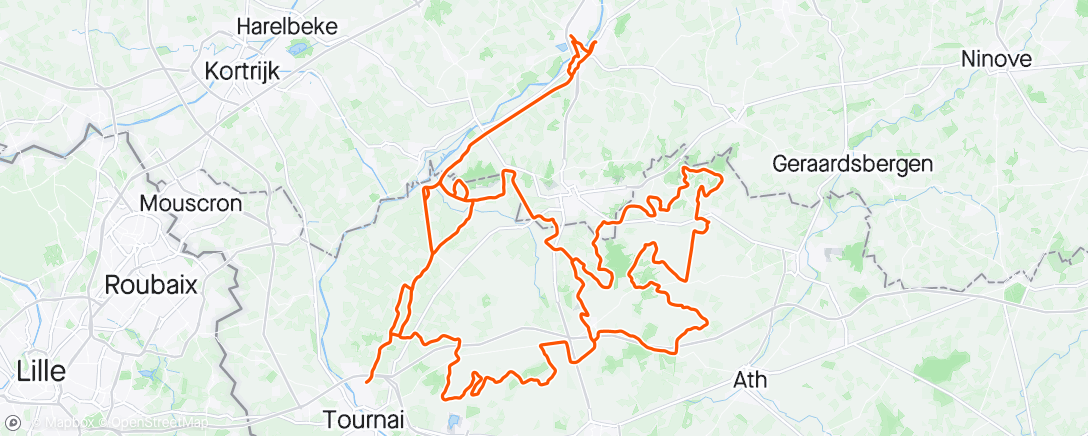 Map of the activity, Tour des Collines XL 😬