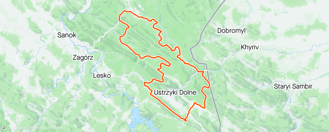 Map of the activity, Landszaft Pogórze Przemyskie etap #1