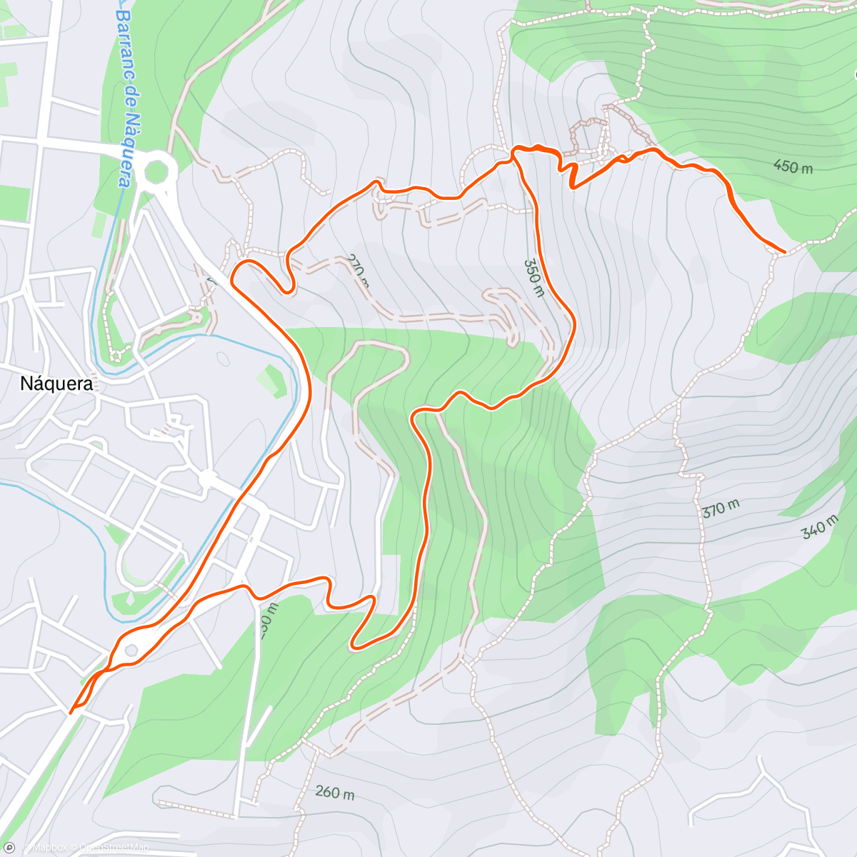 Map of the activity, Morning Trail Run