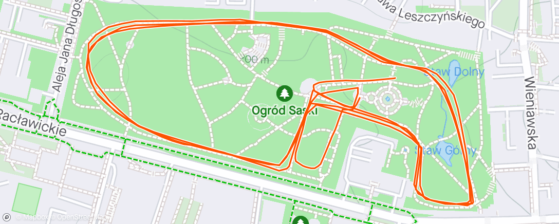 Map of the activity, ☀️ Morning Run parkrun Ogród Saski, Lublin #179 🏃‍♂️🏃‍♀️🚶‍♀️🚶🏻‍♂️🏙🌤