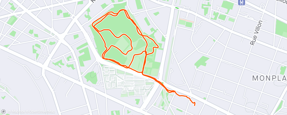 Map of the activity, Footing recup + balles neuves 👟