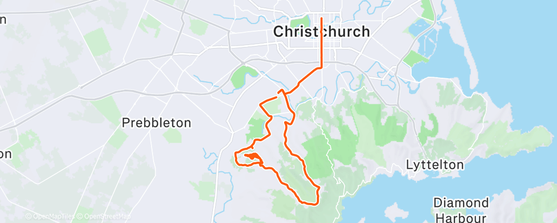 Map of the activity, Morning Ride