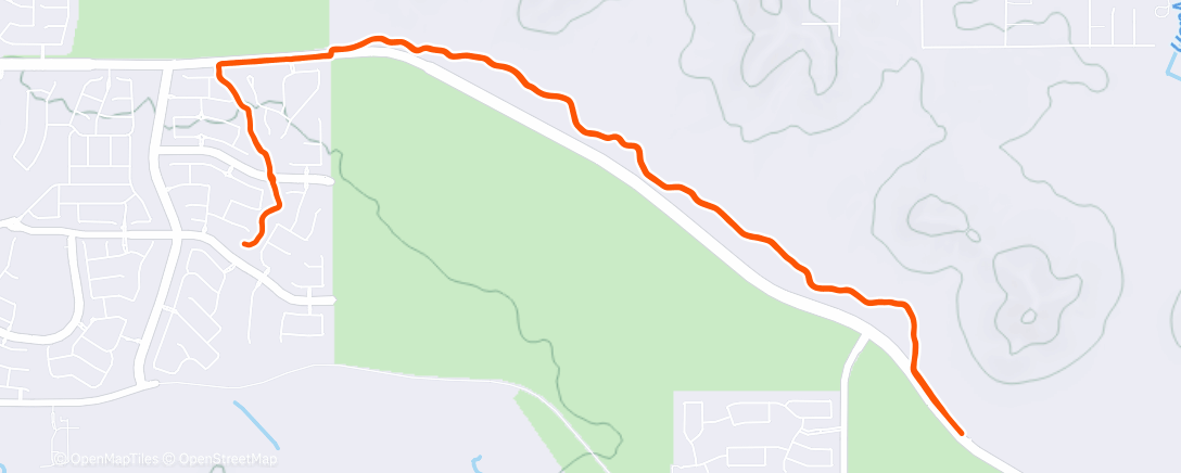Map of the activity, Morning Run