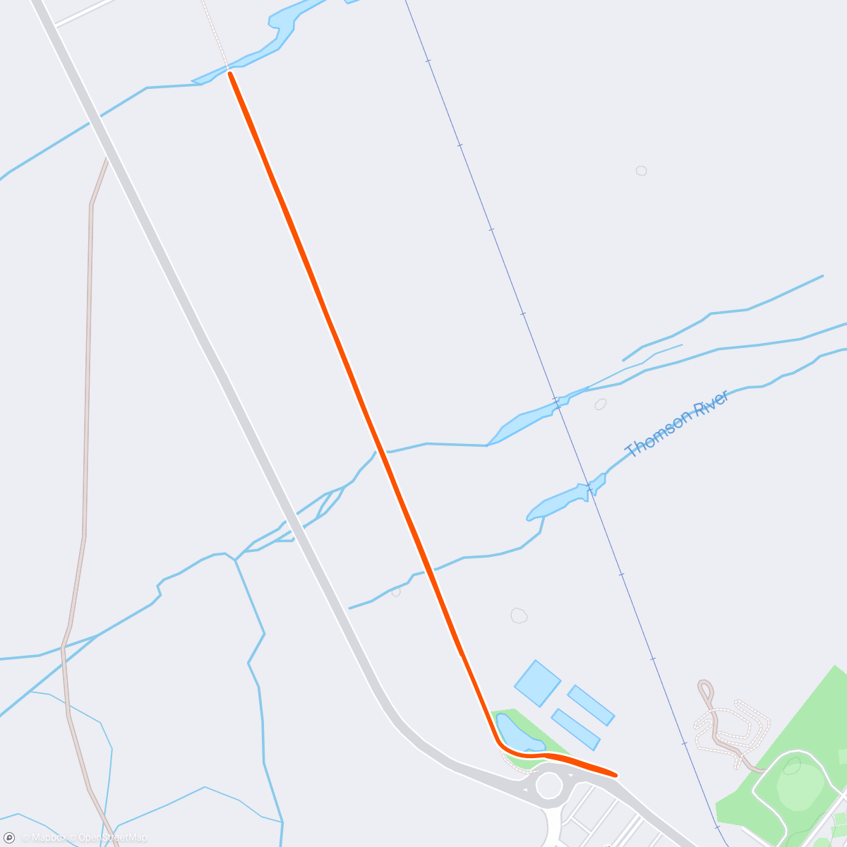 Mapa da atividade, Longreach Parkrun