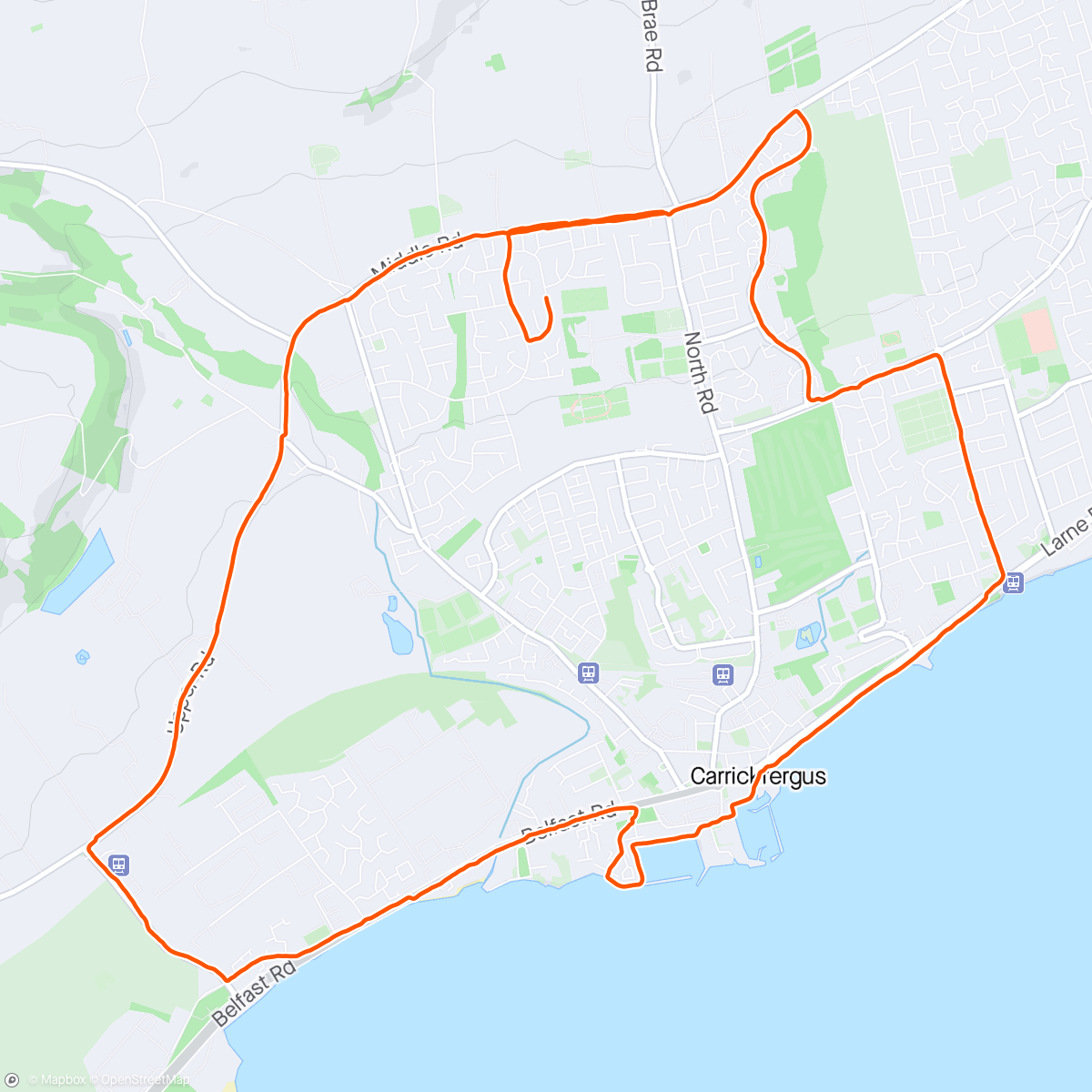 Mapa de la actividad, Beautiful morning for a run