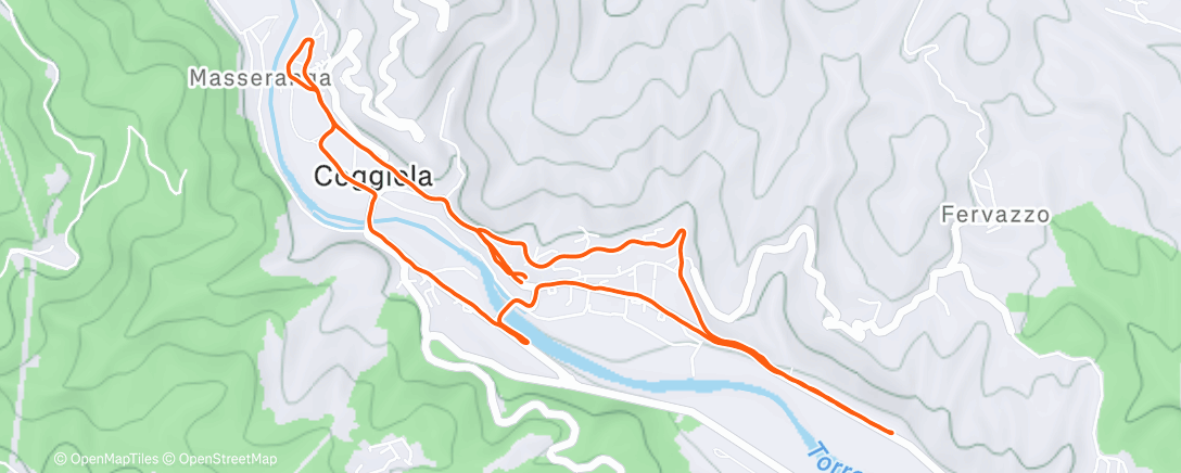 Map of the activity, Bouncing about for an easy 30 with LRCP Giro preview