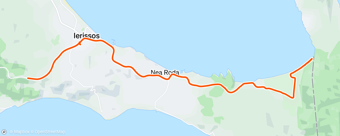 Map of the activity, Lunch Hike