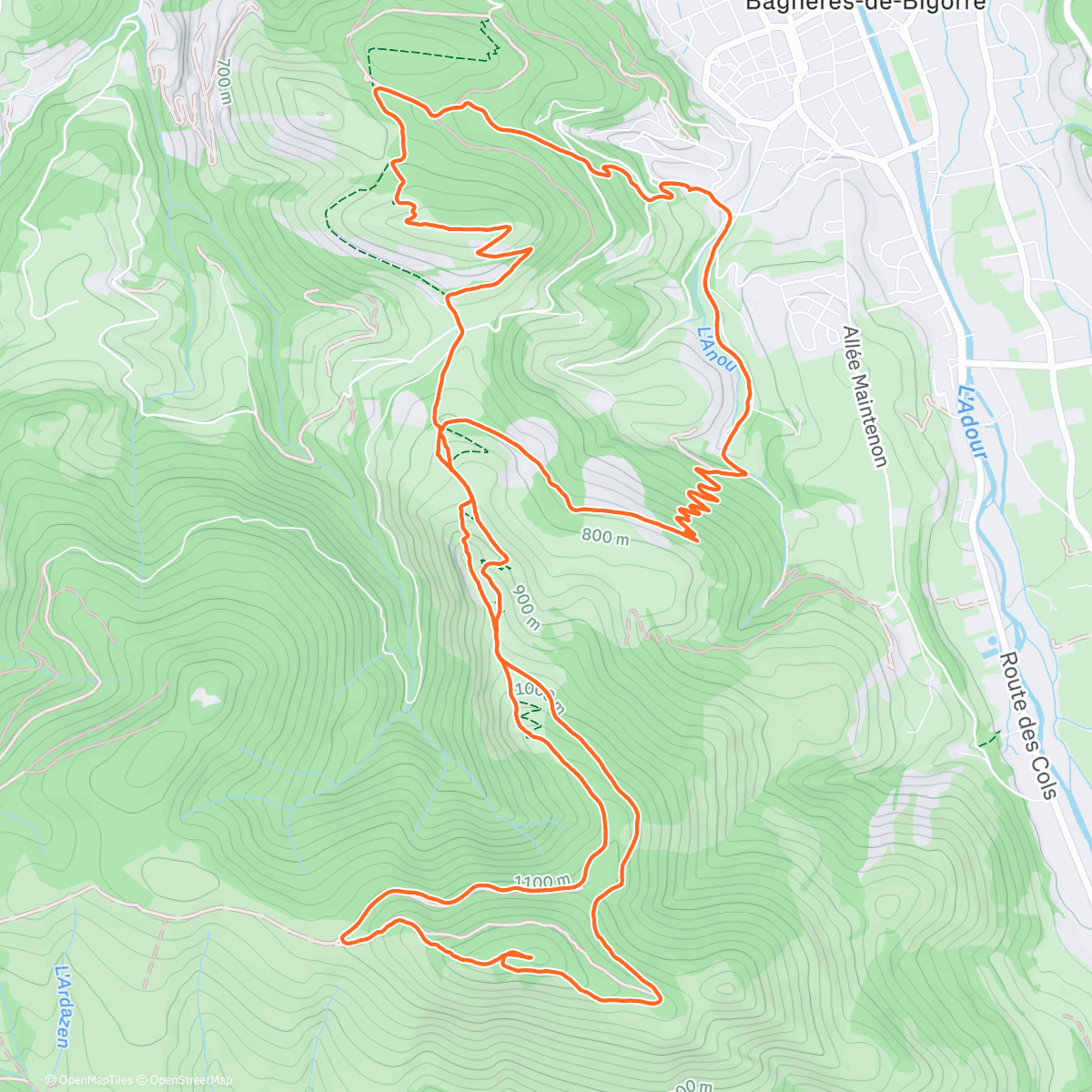 Map of the activity, Balade boueuse sous la pluie ☔️