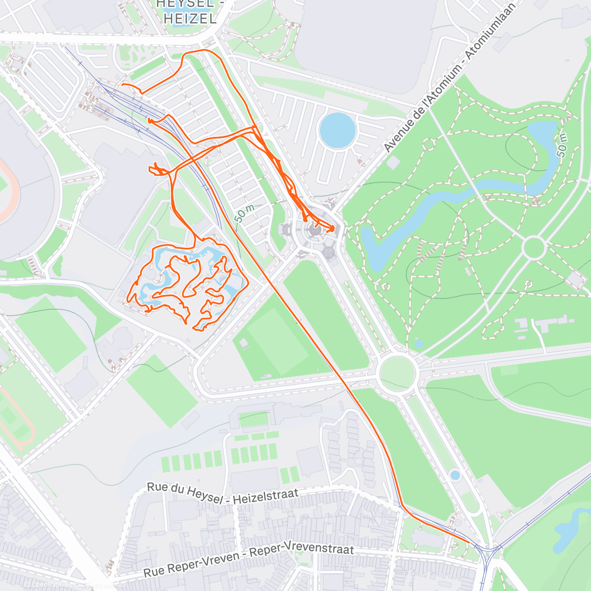 Карта физической активности (Mini-Europe)