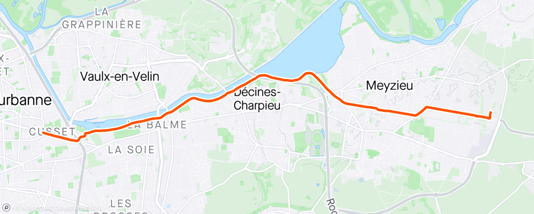 Map of the activity, Morning Ride