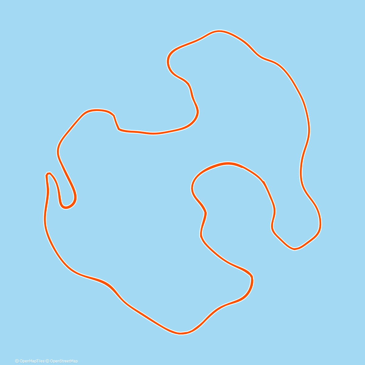 Map of the activity, Zwift - Volcano Circuit in Watopia