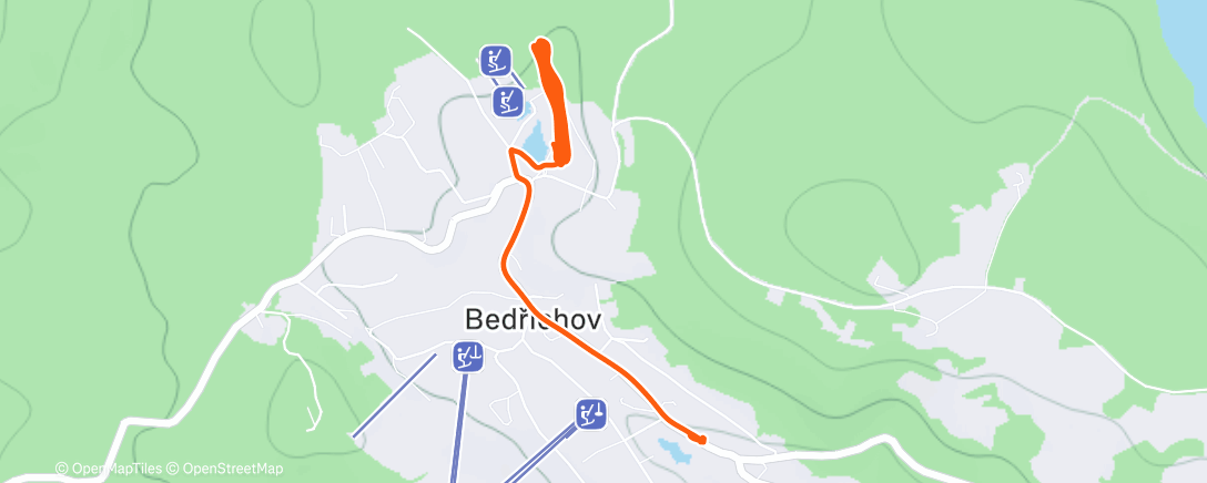 Карта физической активности (Afternoon Nordic Ski)