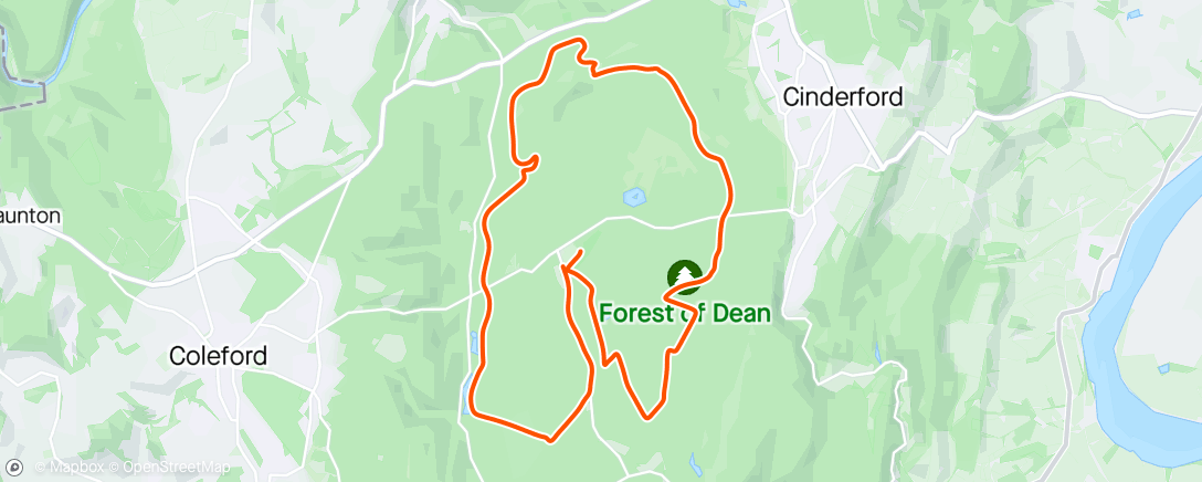 Map of the activity, Forest of Dean Spring Half - Lead Bike