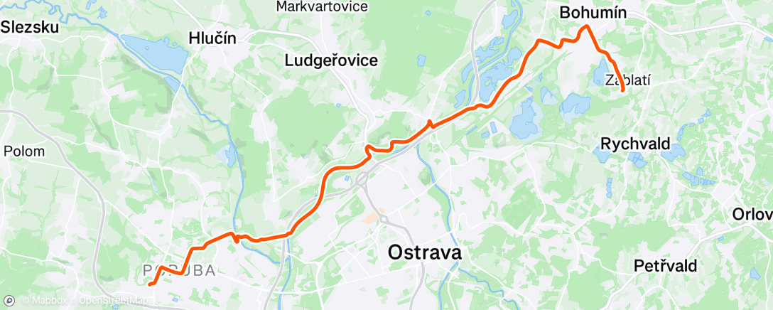 Map of the activity, Morning Ride