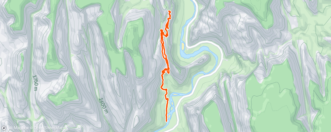 Map of the activity, Morning Hike