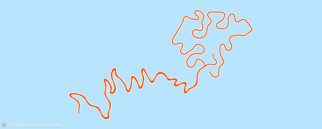Map of the activity, MyWhoosh - Steady Climbing #1