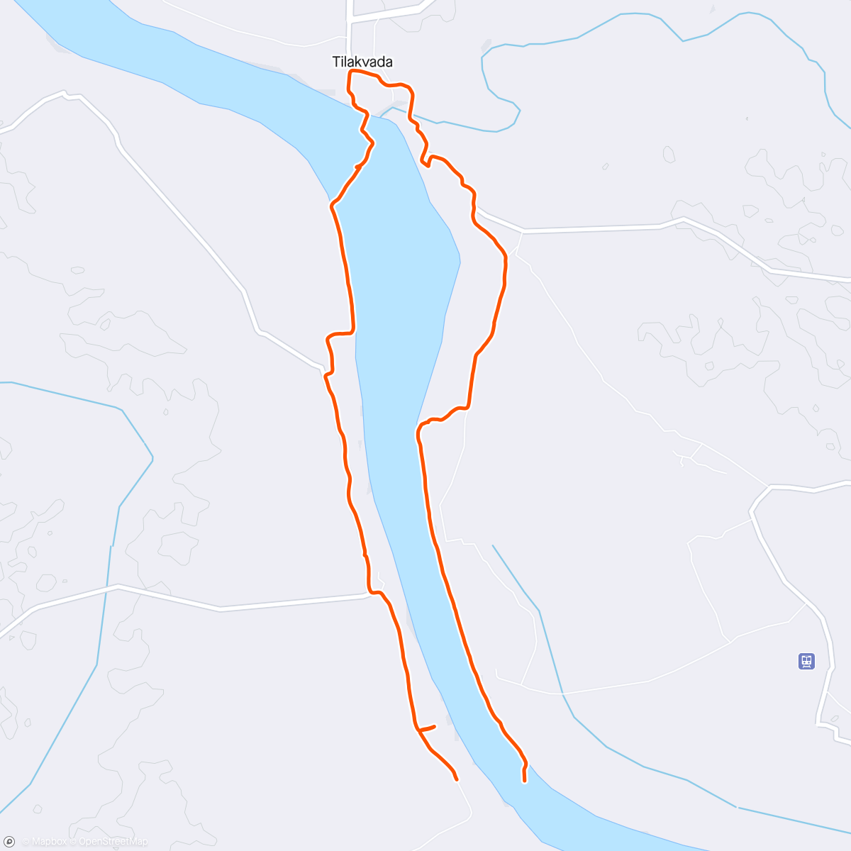 Map of the activity, Uttarvahini Parikrama - Narmade Har Har