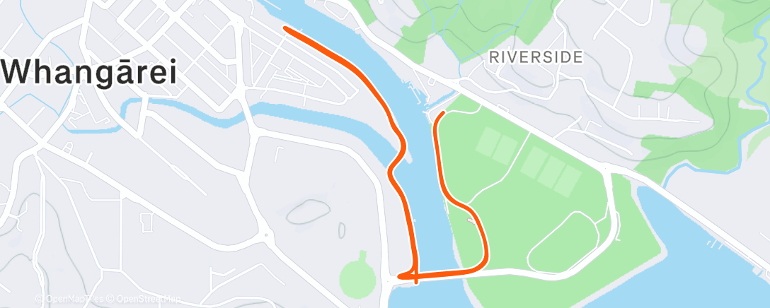 Map of the activity, First Parkrun of 2026